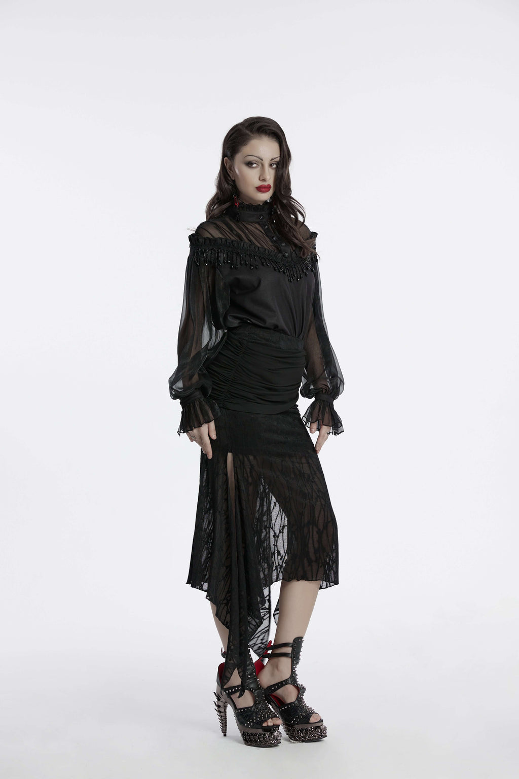 Punk Rave Arti Fishtail Skirt - Size UK 22 Left Only!