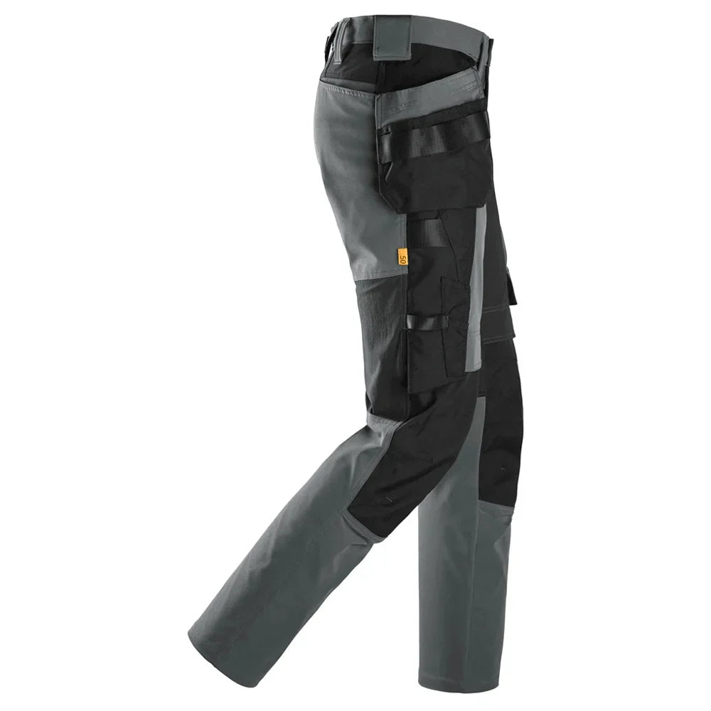 Snickers 6218 AllroundWork Holster Pocket 4-Way Stretch Trousers Steel Grey