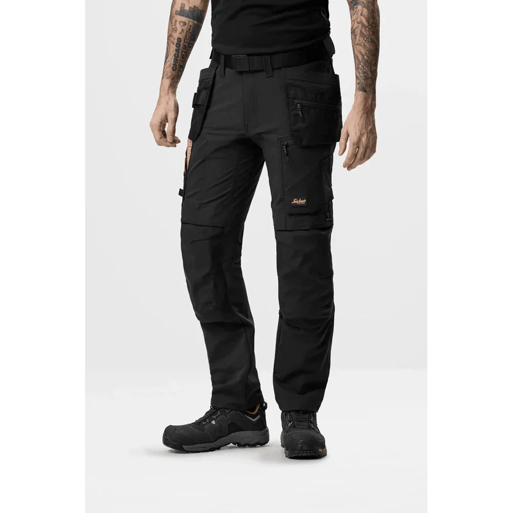Snickers 6218 AllroundWork Holster Pocket 4-Way Stretch Trousers Steel Grey