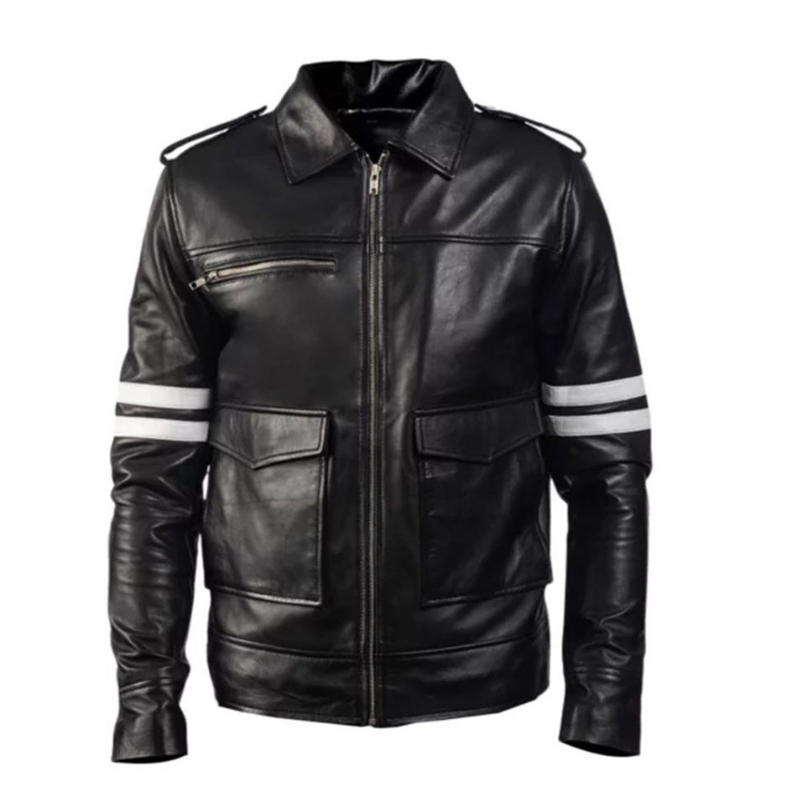 Men's Quilted Cowhide Cafe Racer Jacket