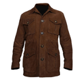 Men's Brown Suede Safari Jacket