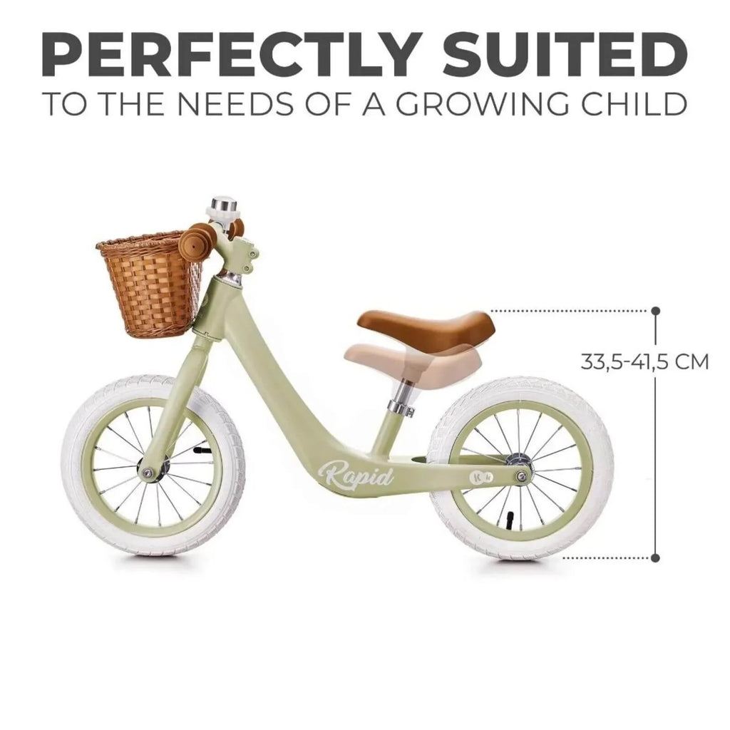 Kinderkraft Rapid 2 Balance Bike - Savannah Green