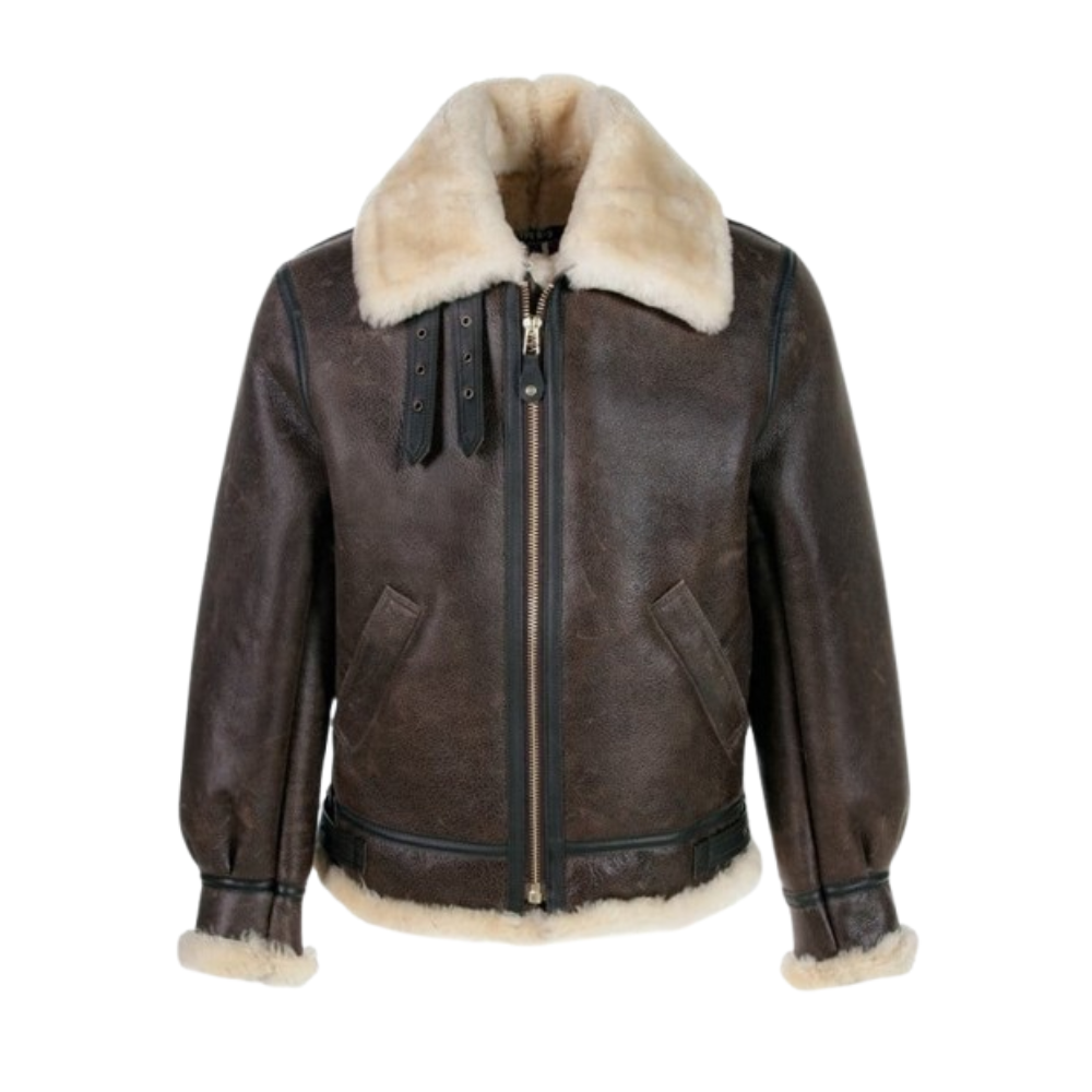 Leon Kennedy Inspired Brown Aviator Jacket