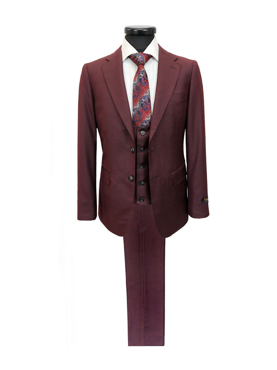 Burgundy 3-Piece Suit