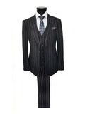 Charcoal Stripe 3-Piece Suit