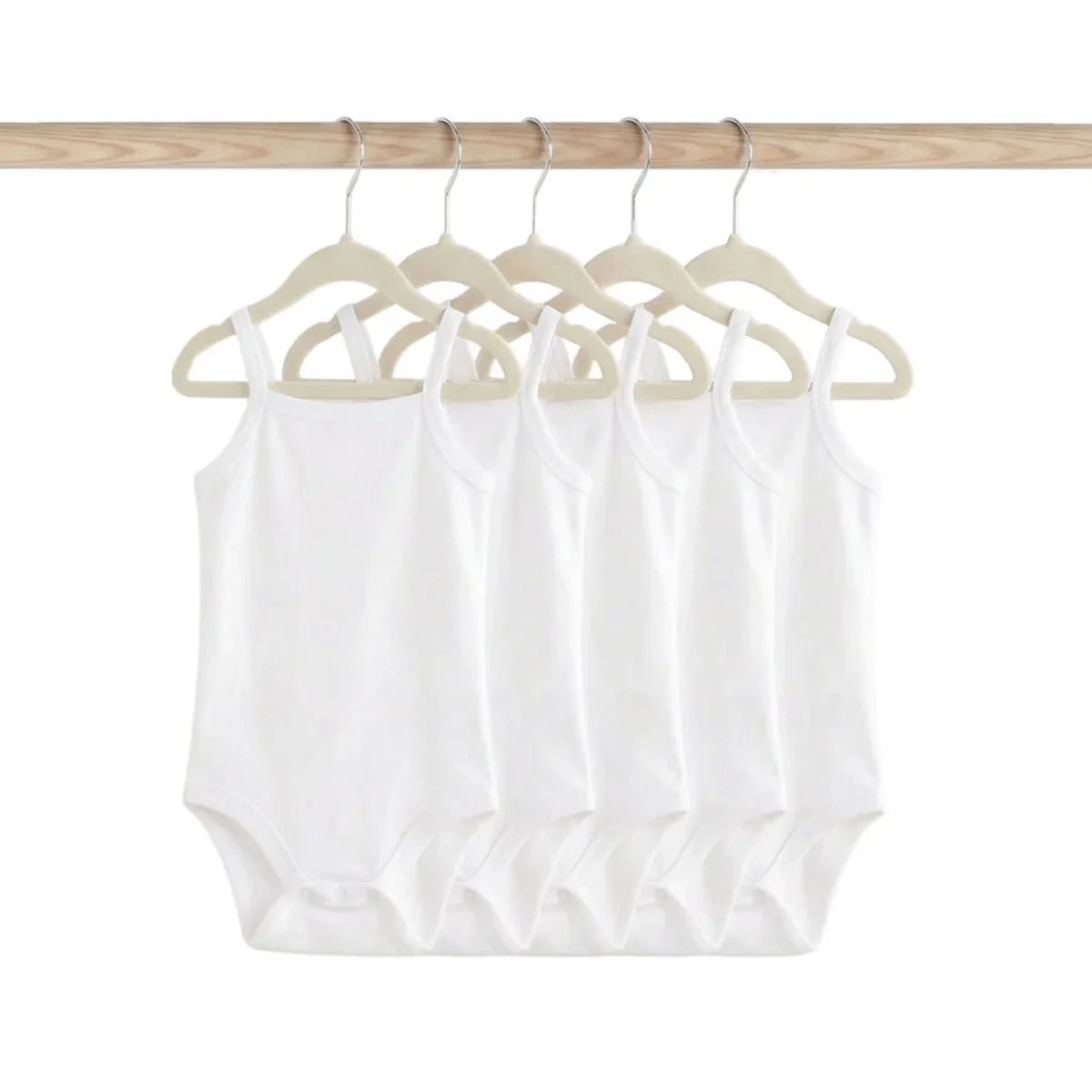 HelloBaby Unisex Strappy Bodysuit 5 pcs
