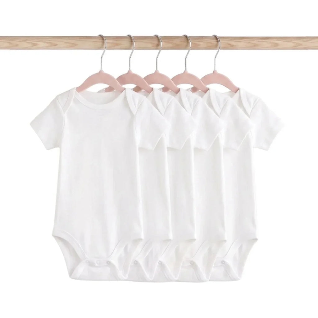 HelloBaby Unisex Short Sleeve Bodysuit 5 pcs