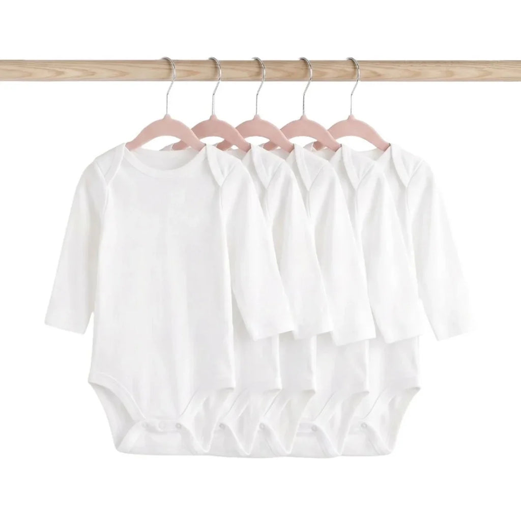 HelloBaby Unisex Long Sleeve Bodysuit 5 pcs