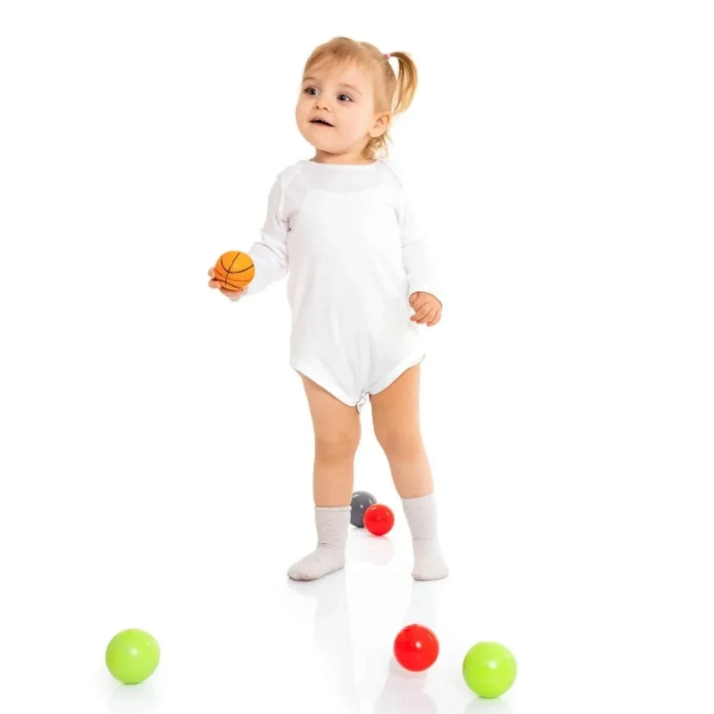 HelloBaby Unisex Long Sleeve Bodysuit 5 pcs