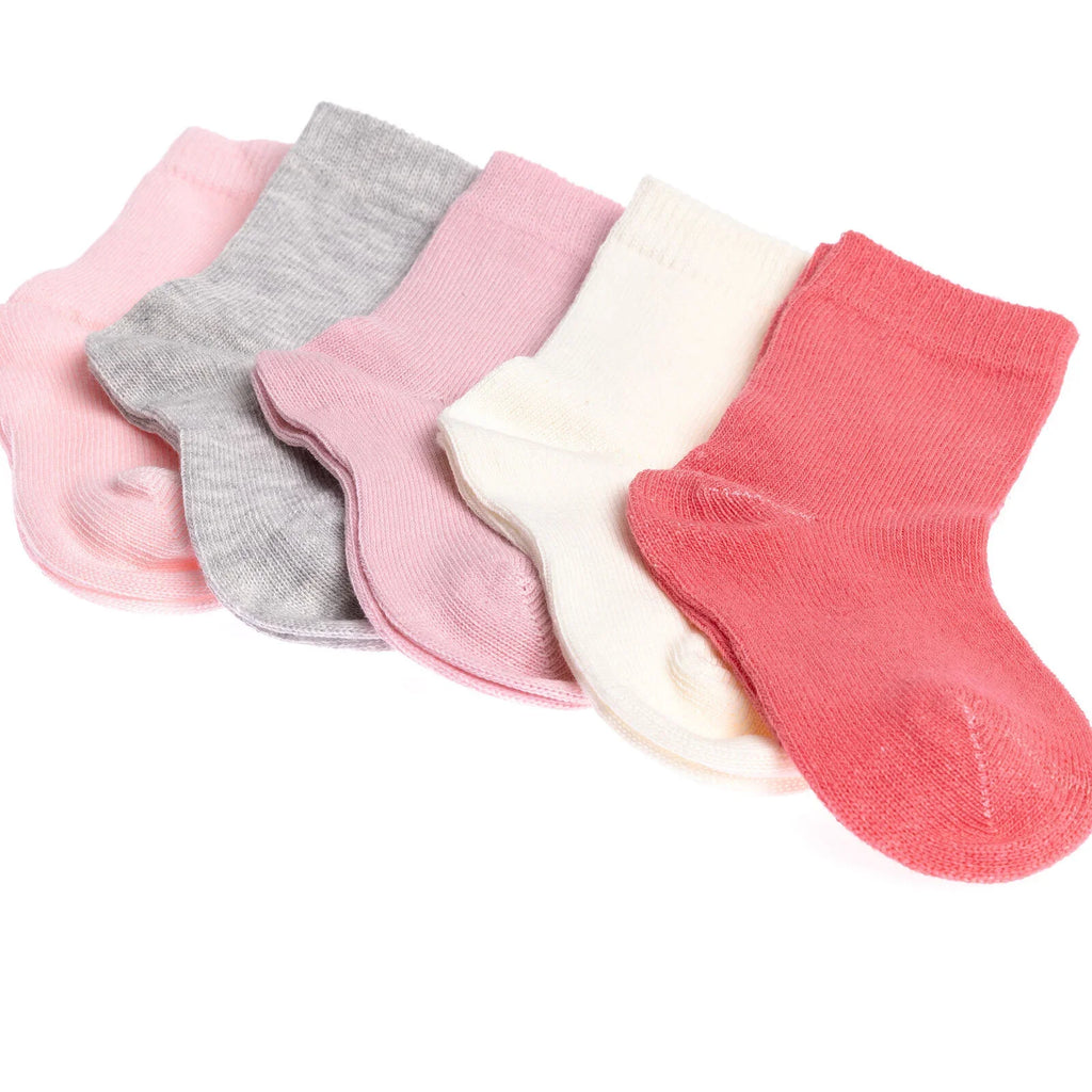 HelloBaby 5 Pack Ankle Baby Socks (Newborn to 4-5 Years)
