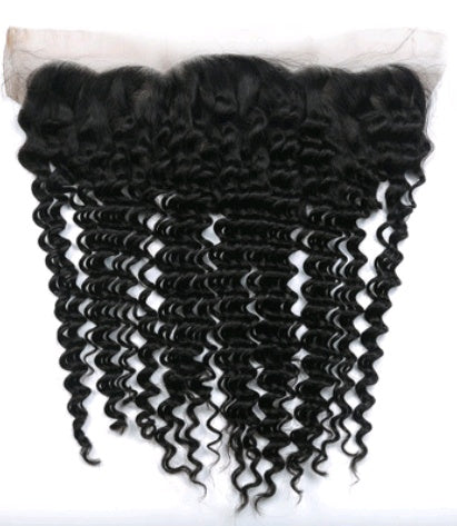 4x13 Lace Frontal Deep Wave Hair Piece