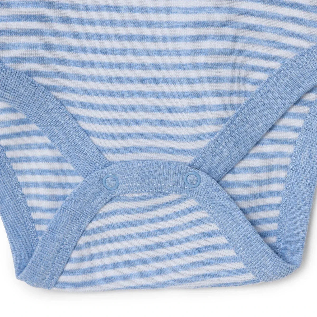 HelloBaby 2 Pack Bear Print Short Sleeve Baby Bodysuits (1-3 Months to 2-3 Years) - Light Blue