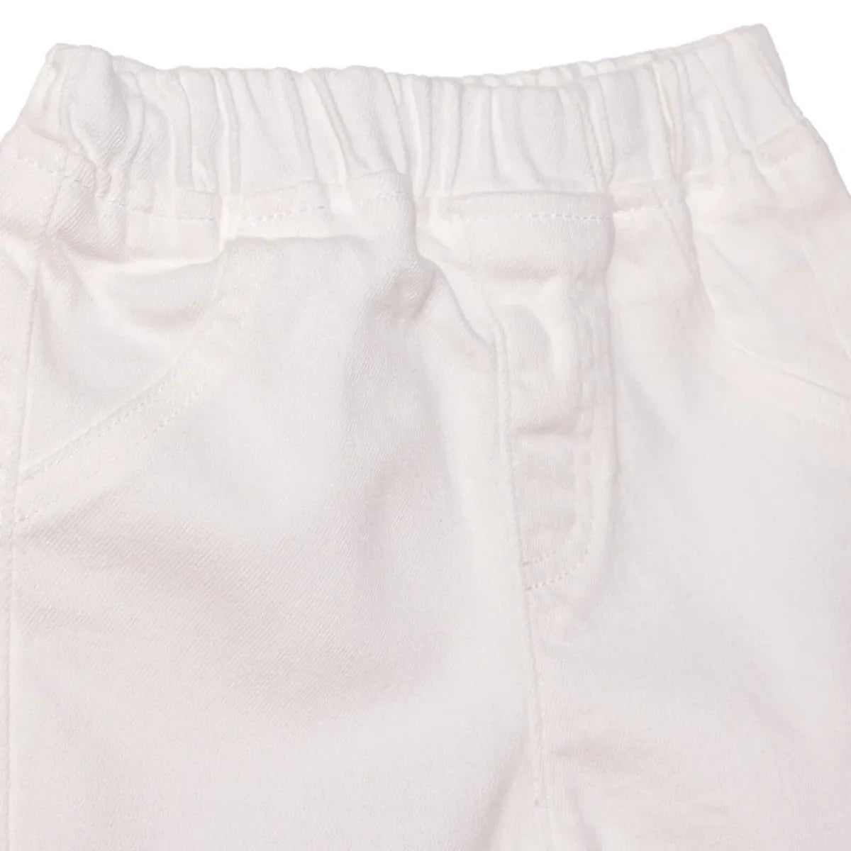 HelloBaby Plain Denim Baby Shorts (6-9 Months to 4-5 Years) - Ecru