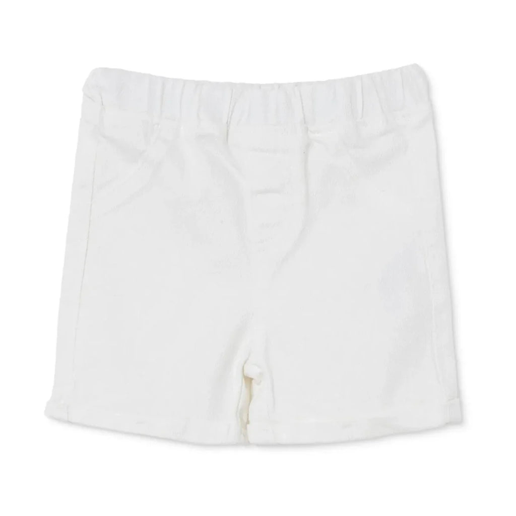 HelloBaby Plain Denim Baby Shorts (6-9 Months to 4-5 Years) - Ecru