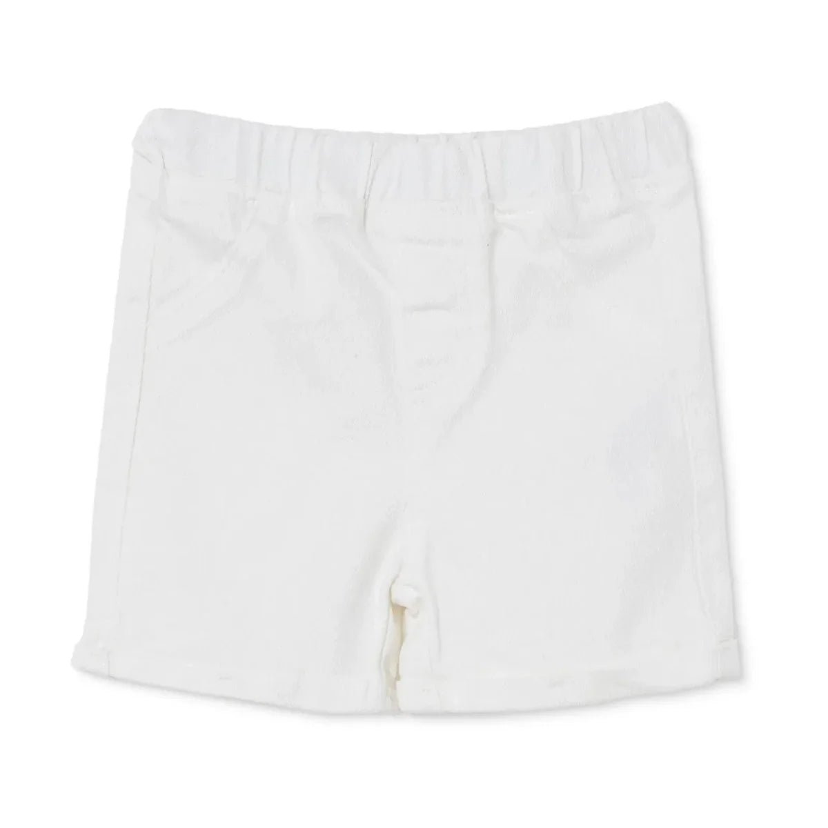 HelloBaby Plain Denim Baby Shorts (6-9 Months to 4-5 Years) - Ecru