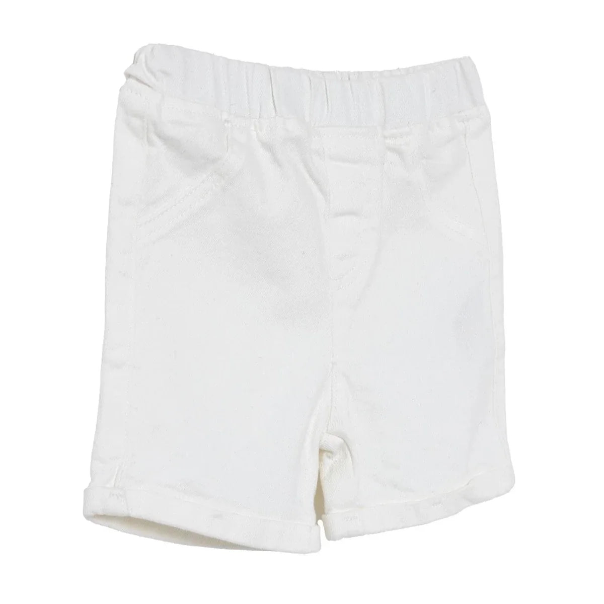HelloBaby Plain Denim Baby Shorts (6-9 Months to 4-5 Years) - Ecru
