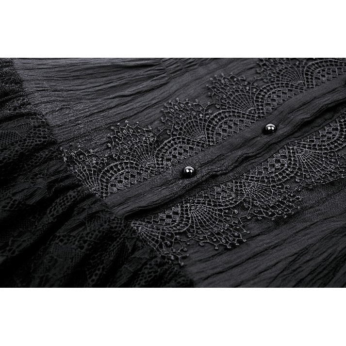 Dark in Love Diya Sleeveless Tiered Goth Dress