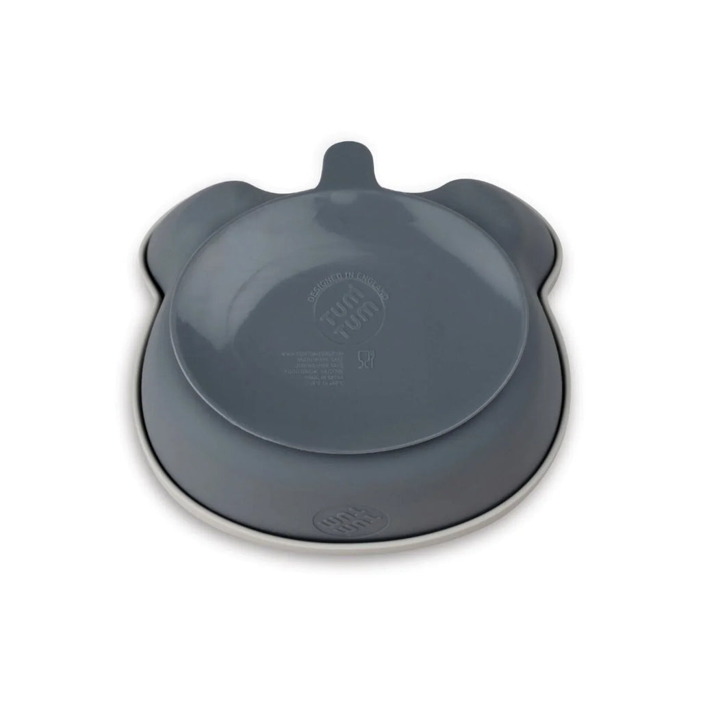 TUM TUM Silicone Weaning Bowl & Spoon Set Kev Koala - Grey