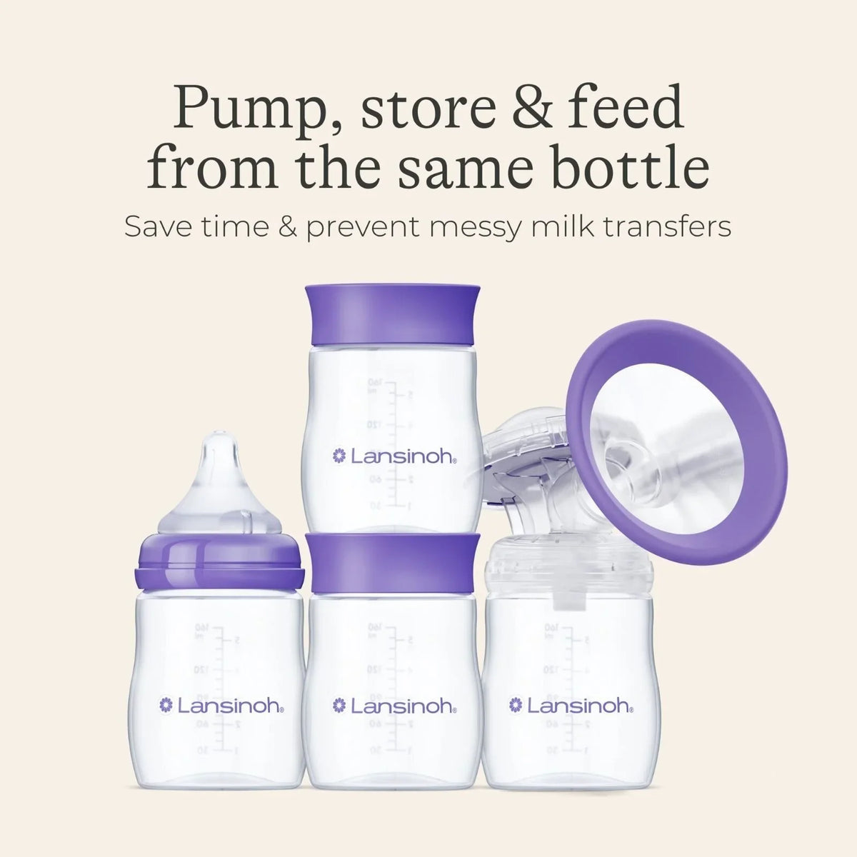 Lansinoh Breastmilk Storage Bottles 4 pcs