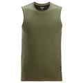 Snickers 2956 Stay Fresh Tank Top T-Shirt Khaki Green Small