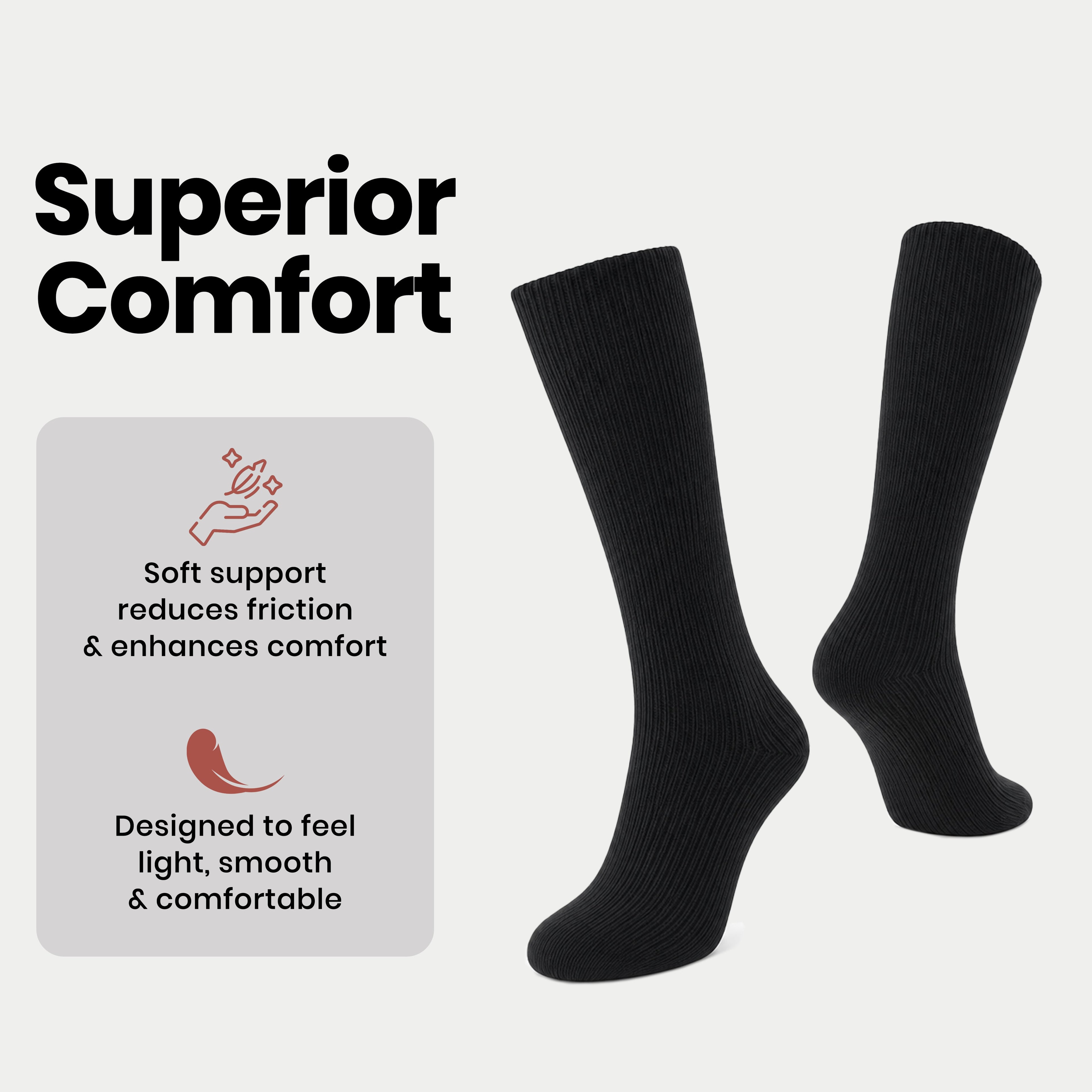Sock Stack Men's Thermal Boot Socks 6 Pack Insulated Hiking Work Socks UK 6-11 Warm Brushed Winter Base Layer