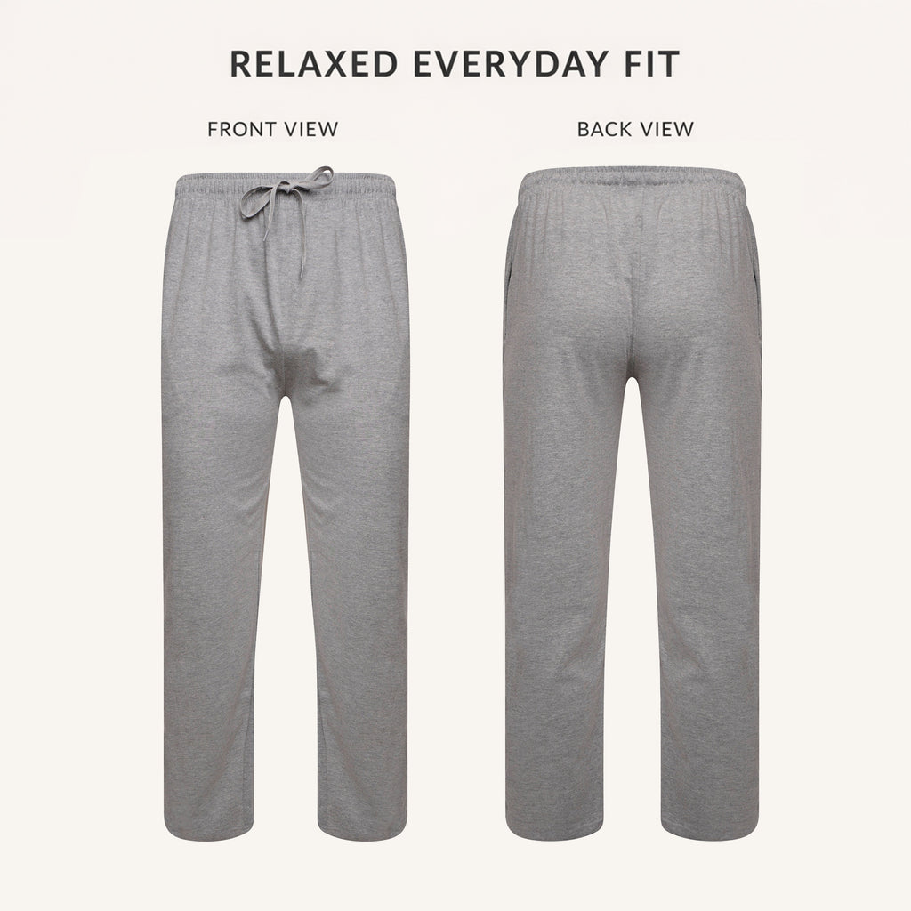 Sock Stack 2 Pack Mens Cotton Lounge Bottoms Stretchable PJ Pants Durable Cosy Cosy Super Soft Lounge Comfort