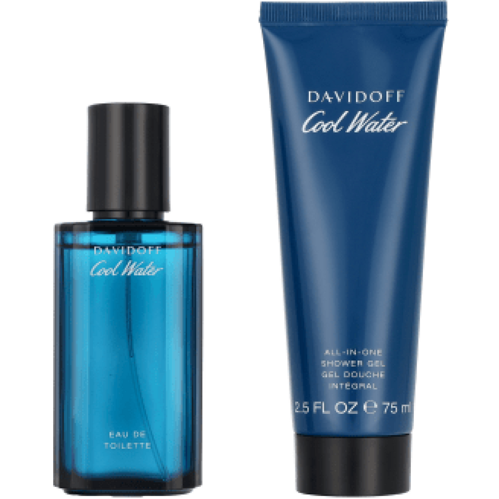 Davidoff Cool Water Gift Set (Eau De Toilette 40ml  Shower Gel 75ml)