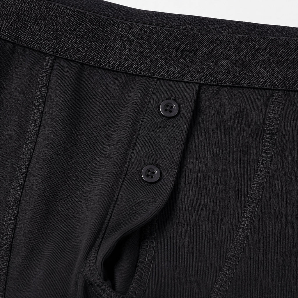 Sock Stack Men's Cotton Button Fly Boxer Shorts Pack Of 5 Breathable Stretch Gym Sports