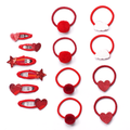 Red School Hair Clips & Bobble Hair Ties | The Essential Set