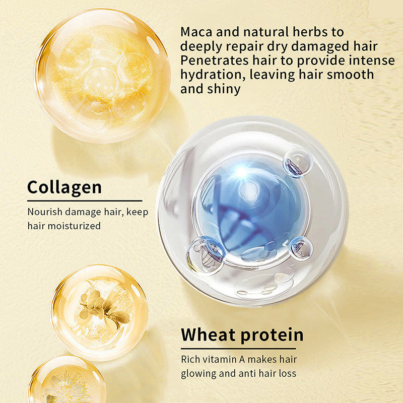 Collagen Moisturising Hair Mask - Deep Conditioning Treatment for Dry, Frizzy Hair
