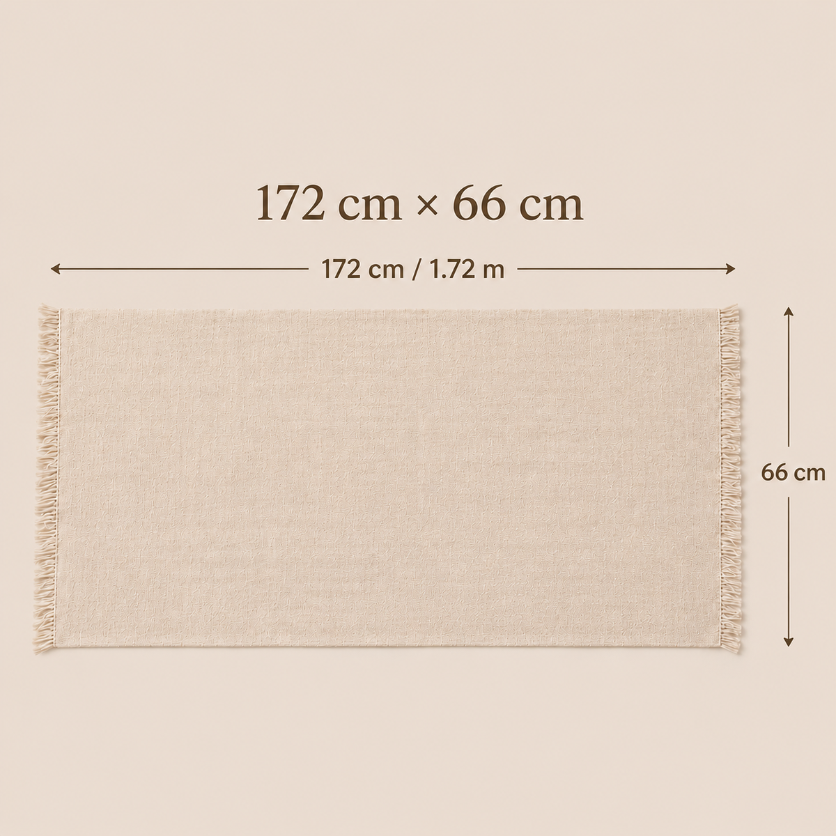 Warm Cream Cotton Scarf – Soft, Comfortable Everyday Essential