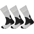 Sock Stack Men's Wool Hiking Socks 3 Pack Reinforced Heel Toe Cushioned Arch Support