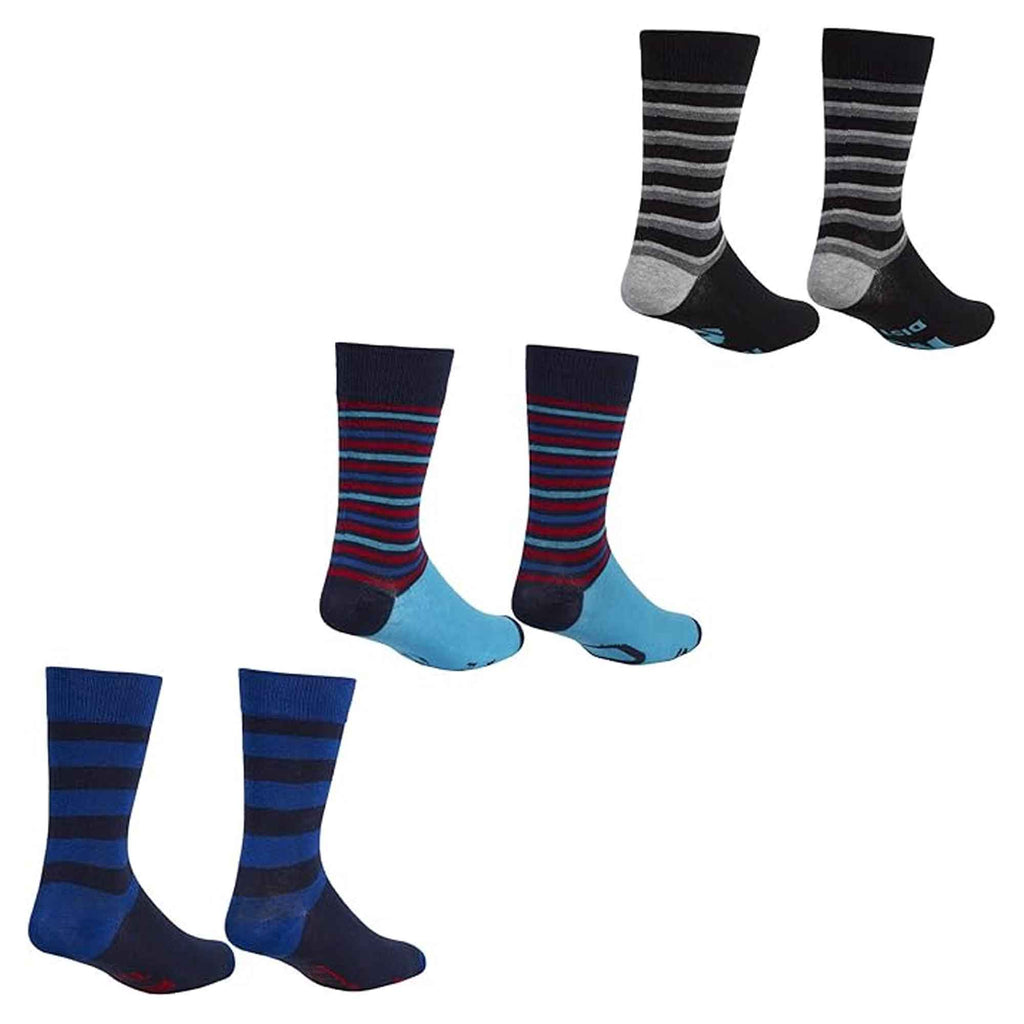 Sock Stack Mens Slogan Socks Pack Of 3 Reinforced Heel Toe Cushioned Footbed Durable