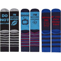 Sock Stack Mens Slogan Socks Pack Of 3 Reinforced Heel Toe Cushioned Footbed Durable