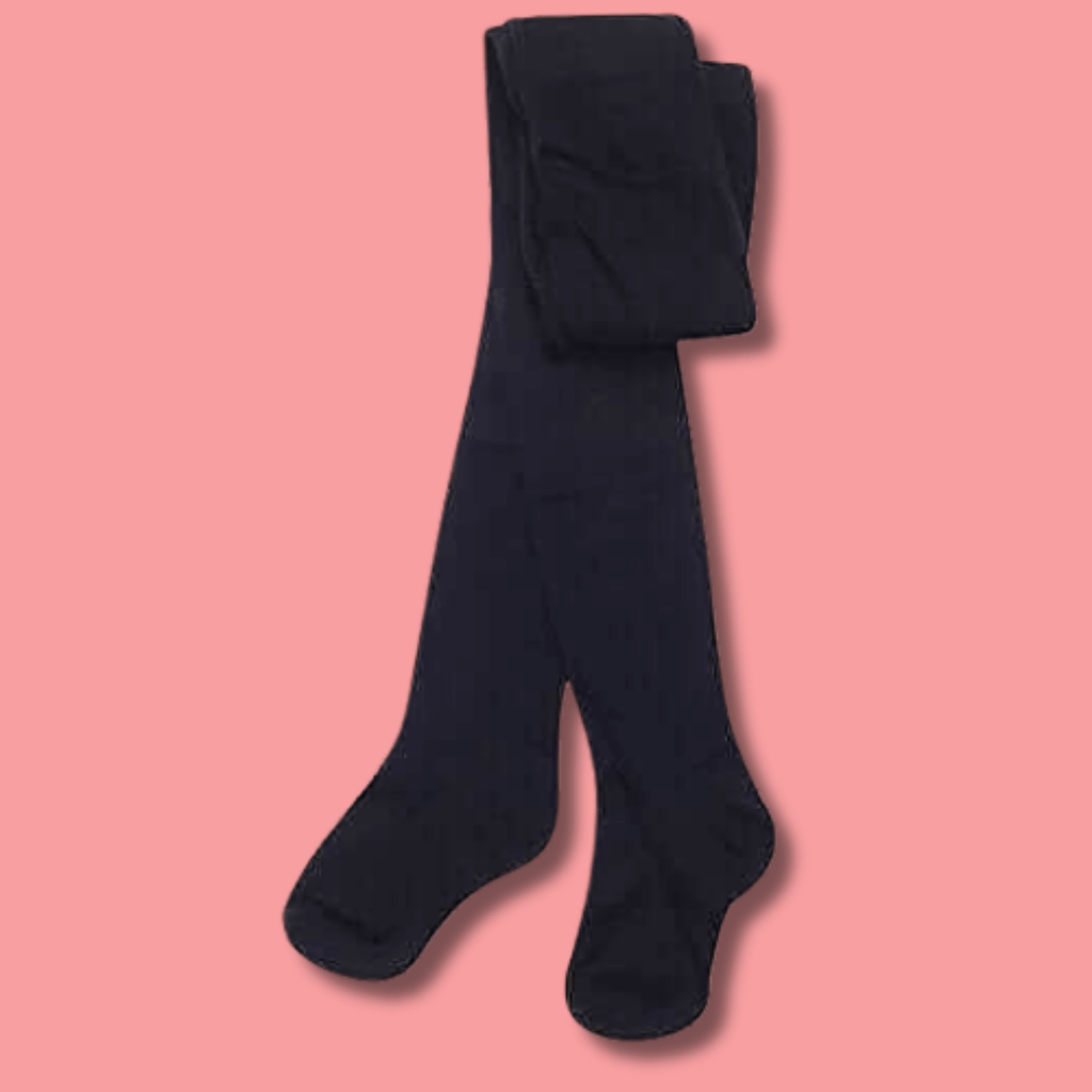 Sock Stack Girls Cotton Lycra Tights 3 Pairs Cotton Rich Back To School Uniform Reinforced Heel Toe Multipack Value