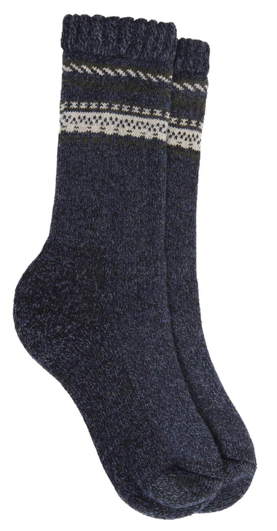 Sock Stack Men's Merino Wool Thermal Hiking Boot Socks 3 Pairs Reinforced Heel And Toe