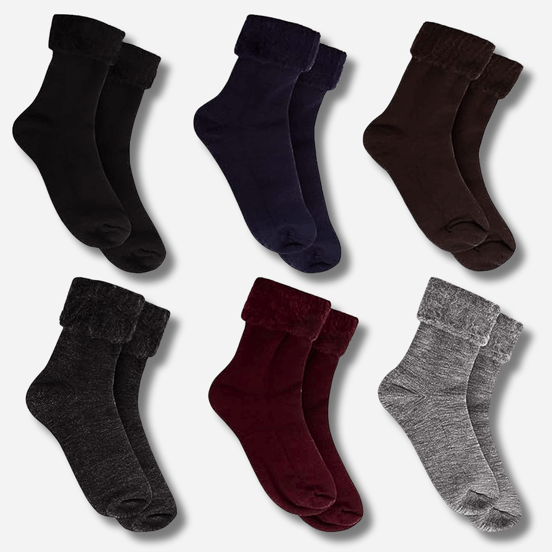 Sock Stack Mens Thermal Bed Socks Pack Of 3 Fluffy Soft Warm Cosy For Cold Nights UK Size