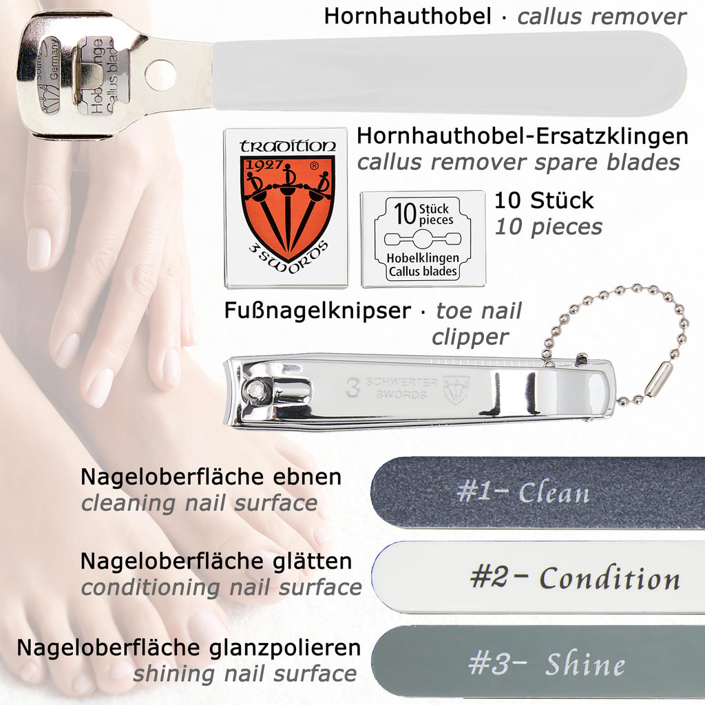 3 Swords Germany – Manicure & Pedicure Set Kit | Premium Nail Care Tools