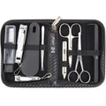 3 Swords Germany - 10-Piece Manicure Pedicure Kit in Leather Case | Premium German Craft