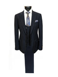 Men's 3-Piece Dark Navy Slim Fit Suit