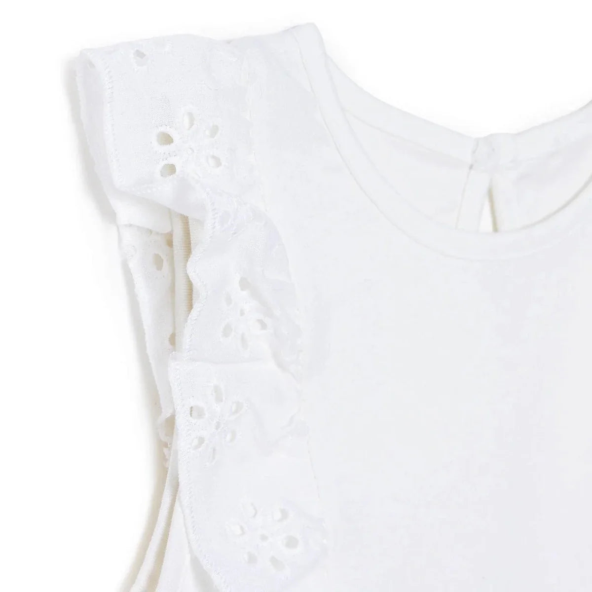 HelloBaby Short Sleeve Baby Blouse (6-9 Months to 4-5 Years) - Ecru