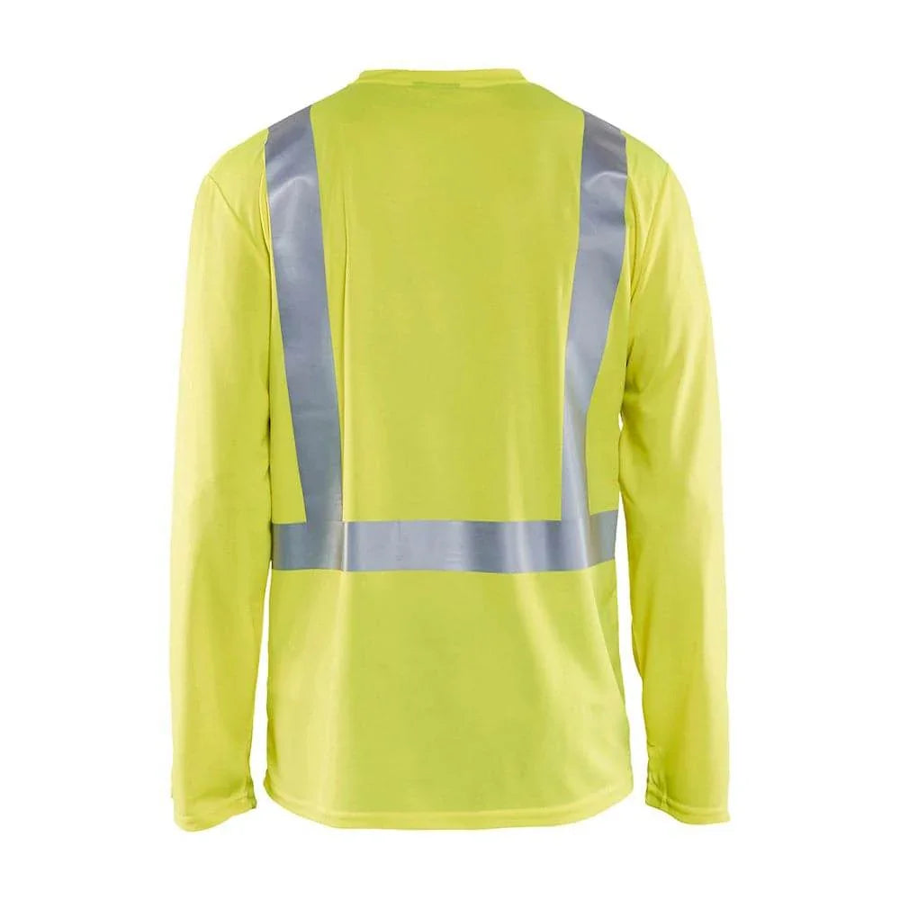 Blaklader 3386 Hi-Vis UV-Protected Long Sleeve V-Neck T-Shirt