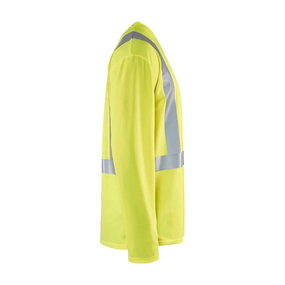 Blaklader 3383 Hi-Vis UV Long Sleeved V-Neck T-Shirt