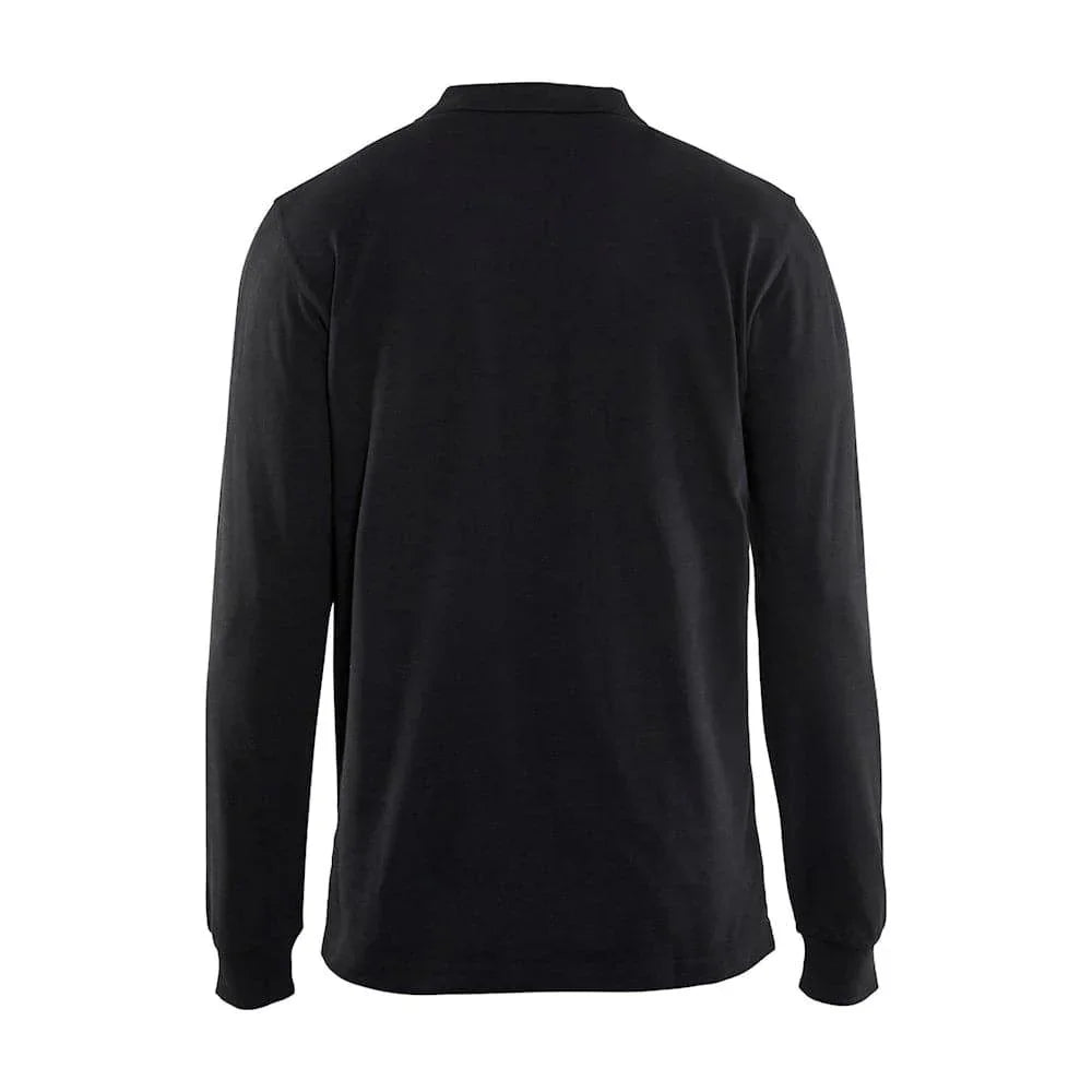 Blaklader 3388 Long Sleeved Polo Shirt Black 2XL