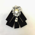 Rhinestone Crystal Ribbon Bow Tie