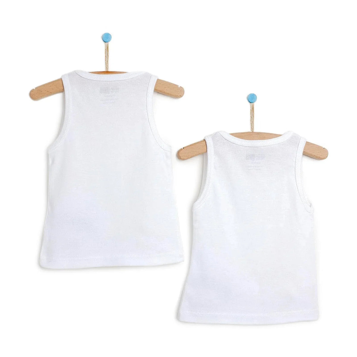 HelloBaby 2 Pack Ribbed Baby Vests (12 Months to 5 Years)