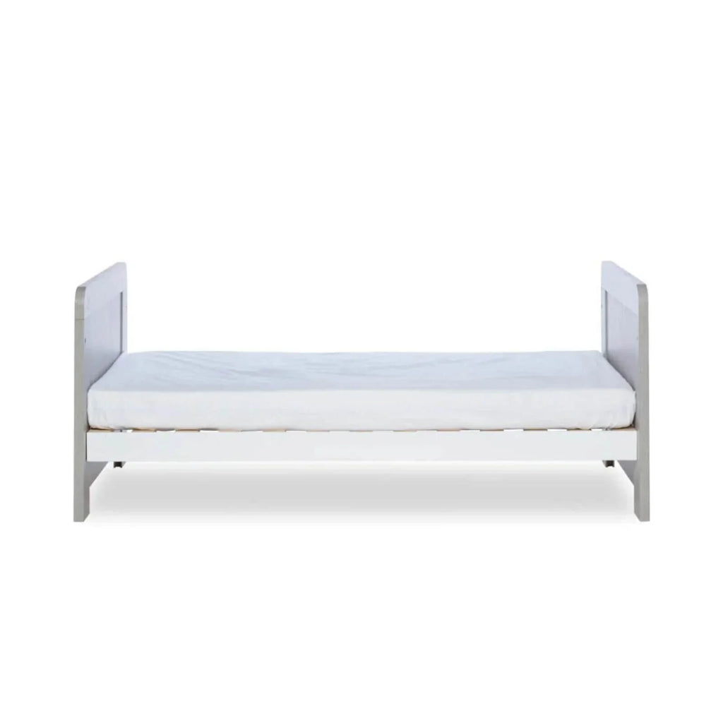 Ickle Bubba Pembrey Cot Bed Ash Grey - Premium Sprung Mattress