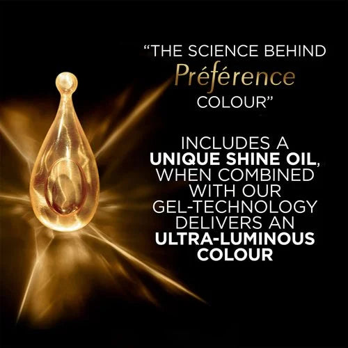L'Oréal Préférence 21 Blue Black Luminous, Fade-Defying Permanent Hair Colour for At-Home Use