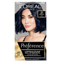 L'Oréal Préférence 21 Blue Black Luminous, Fade-Defying Permanent Hair Colour for At-Home Use