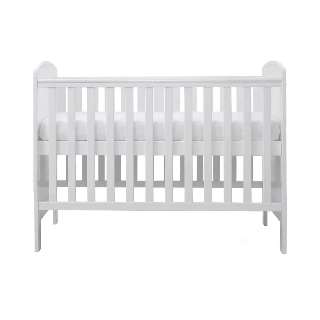 Ickle Bubba Coleby Mini Cot Bed White - Premium Pocket Sprung Mattress